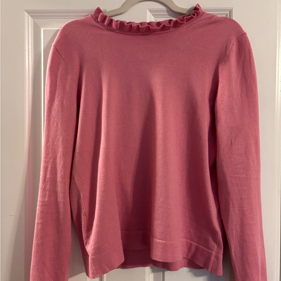 JCREW Factory Cotton Ruffle-neck Sweater - Picture 4 of 6